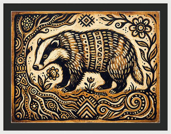 Badger Folk Art