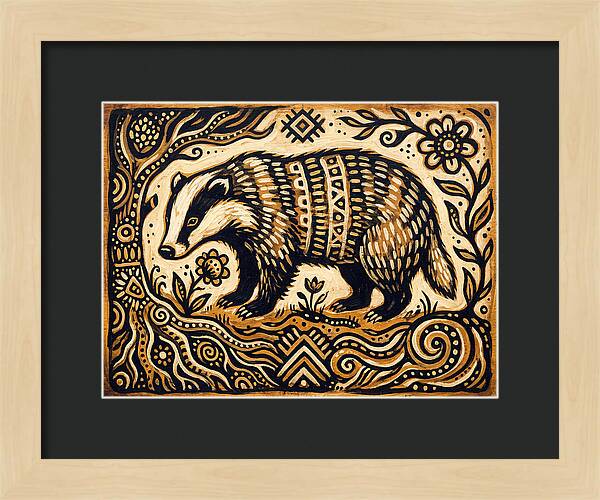 Badger Folk Art