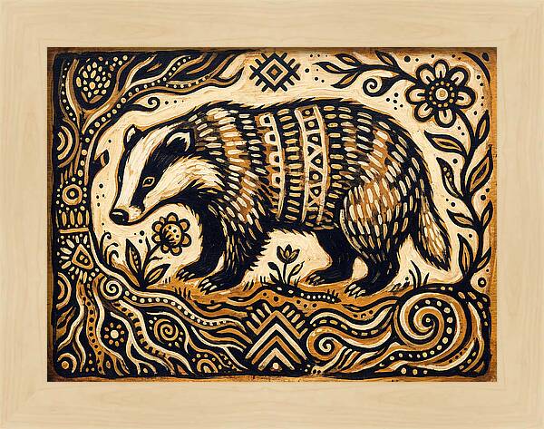 Badger Folk Art