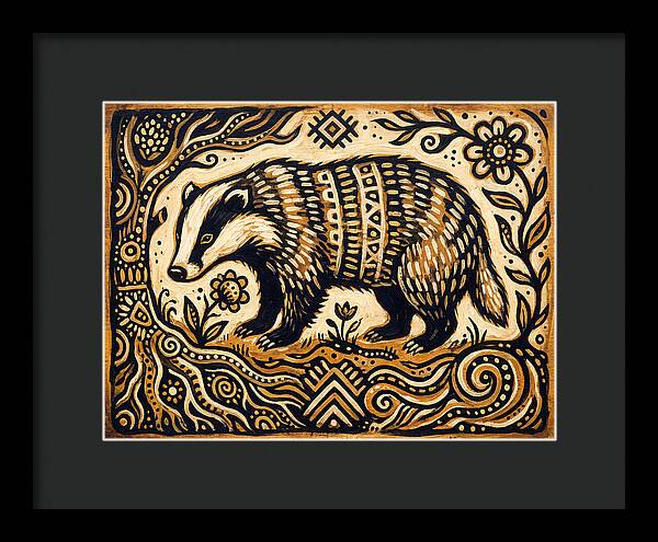 Badger Folk Art