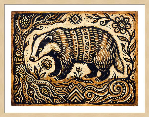 Badger Folk Art