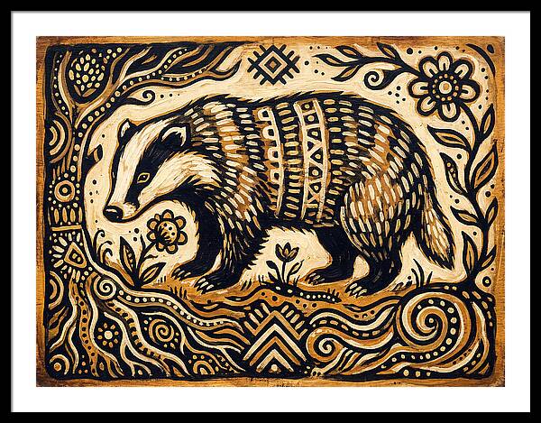 Badger Folk Art