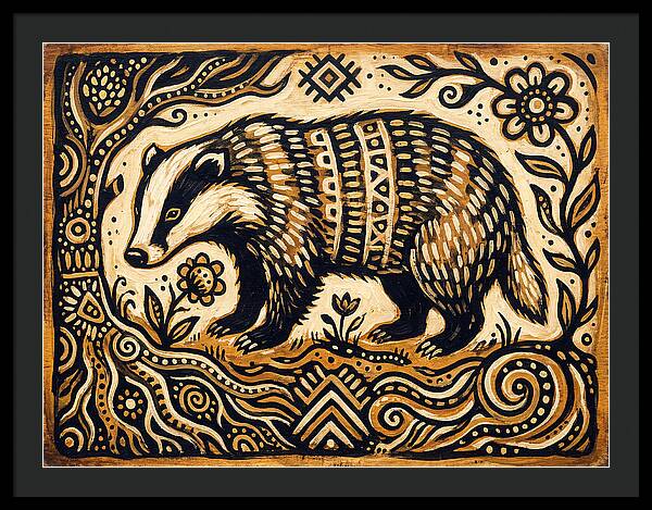 Badger Folk Art