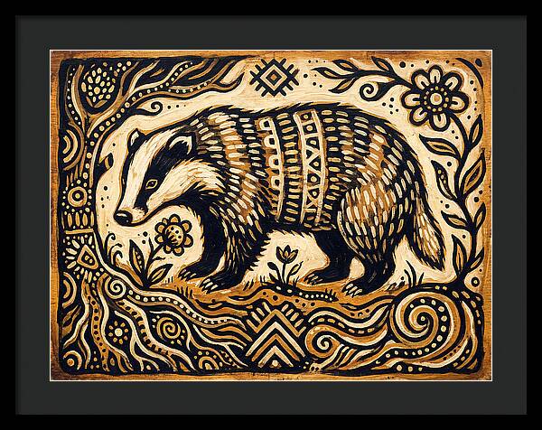 Badger Folk Art