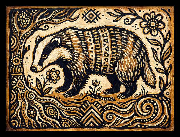 Badger Folk Art