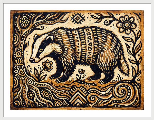 Badger Folk Art