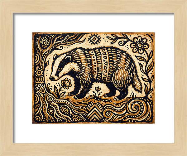 Badger Folk Art