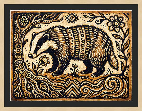 Badger Folk Art