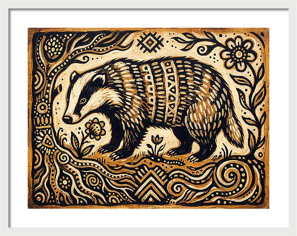 Badger Folk Art