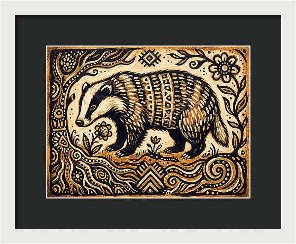 Badger Folk Art