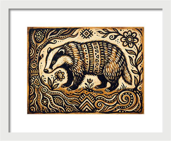 Badger Folk Art
