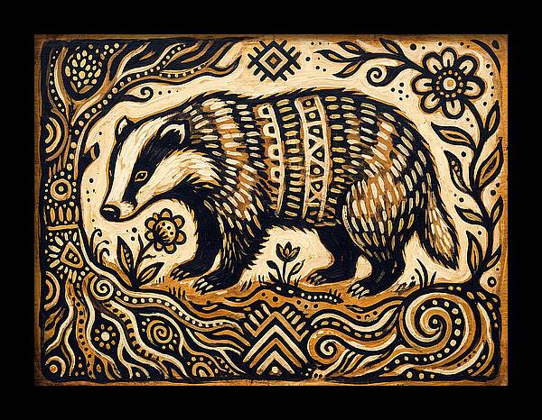 Badger Folk Art
