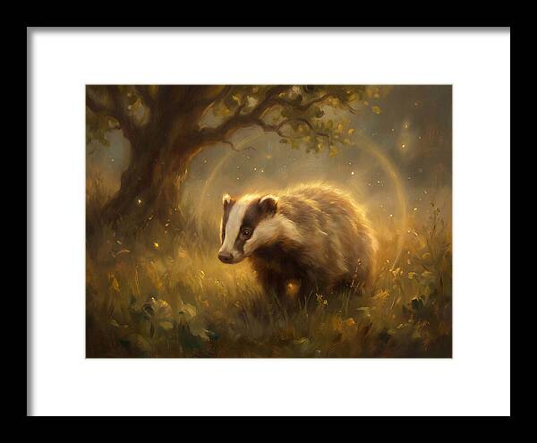 Badger In Nature