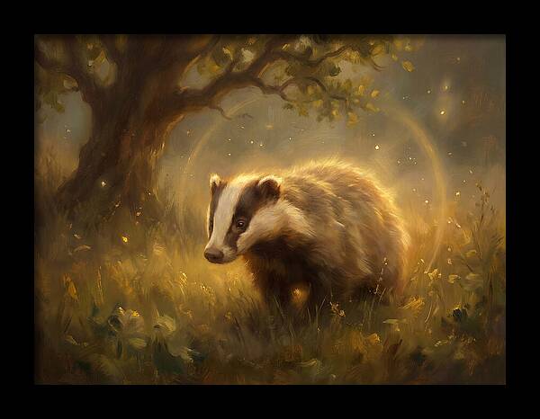 Badger In Nature