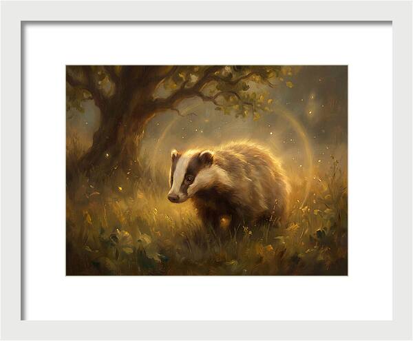 Badger In Nature