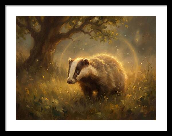 Badger In Nature