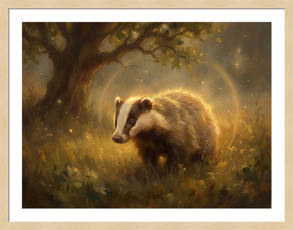 Badger In Nature