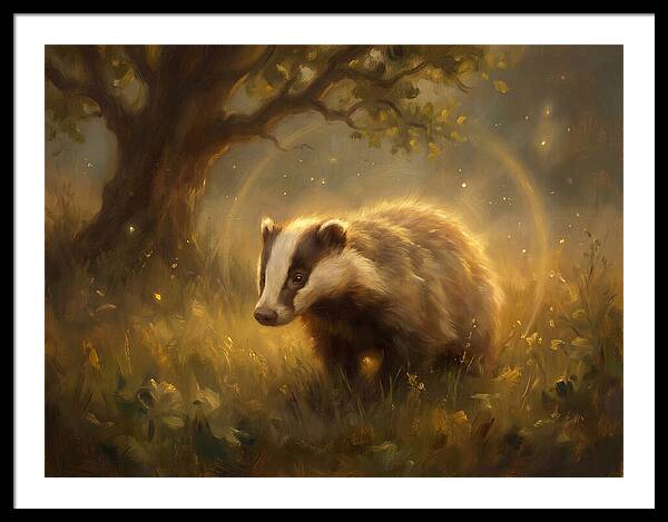 Badger In Nature