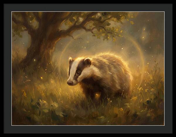 Badger In Nature
