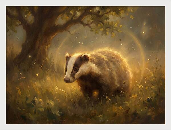 Badger In Nature