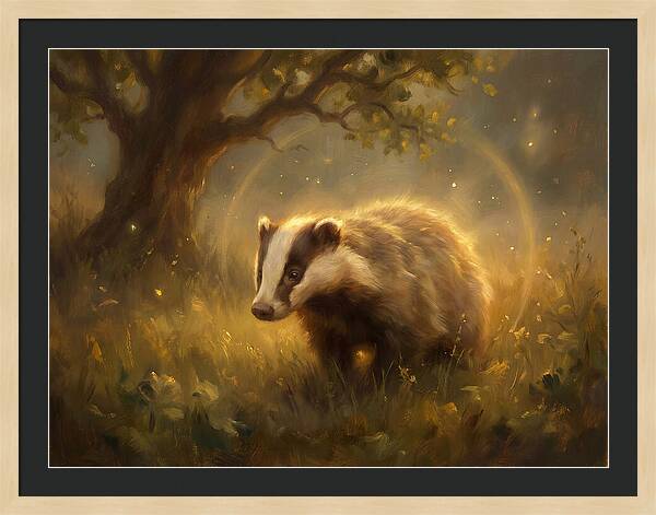 Badger In Nature