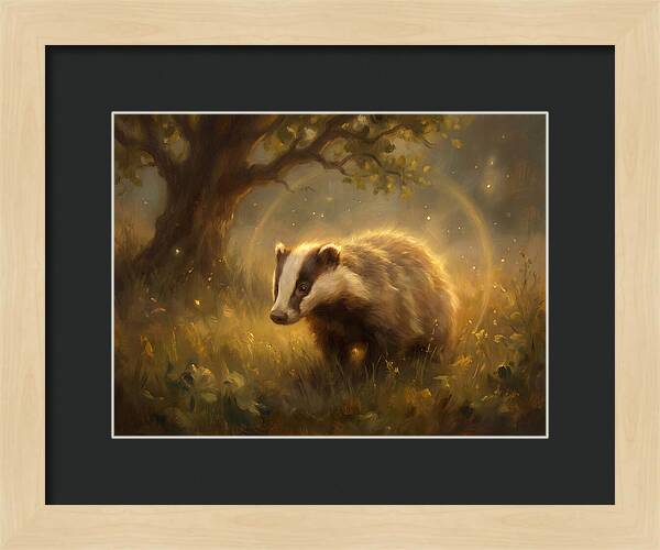 Badger In Nature