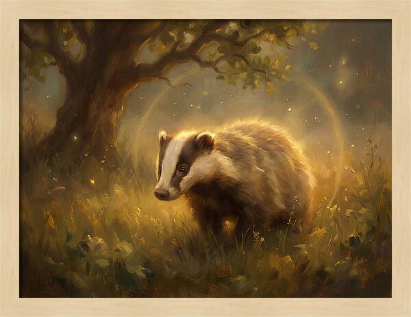 Badger In Nature