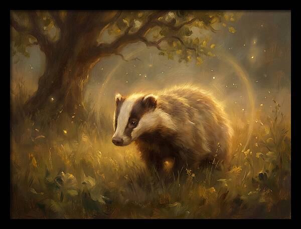 Badger In Nature