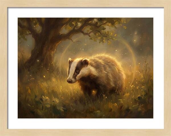 Badger In Nature