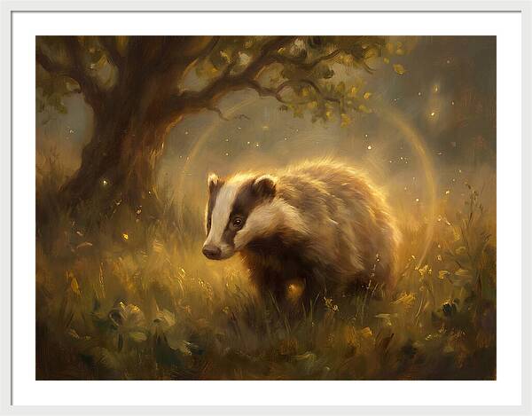Badger In Nature