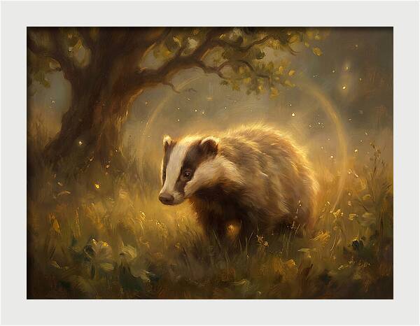 Badger In Nature