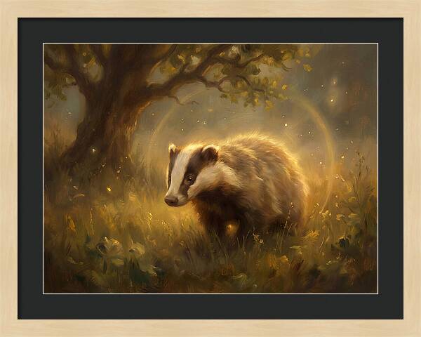 Badger In Nature