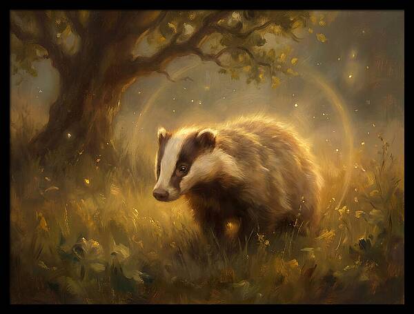 Badger In Nature