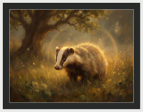 Badger In Nature