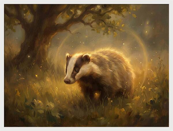 Badger In Nature