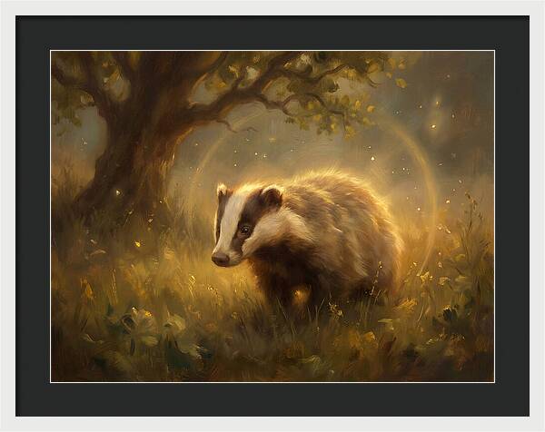 Badger In Nature