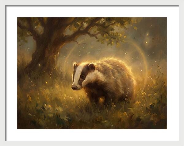 Badger In Nature