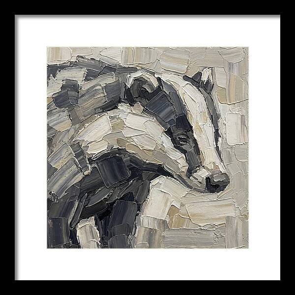 Badger In Palette Knife Style