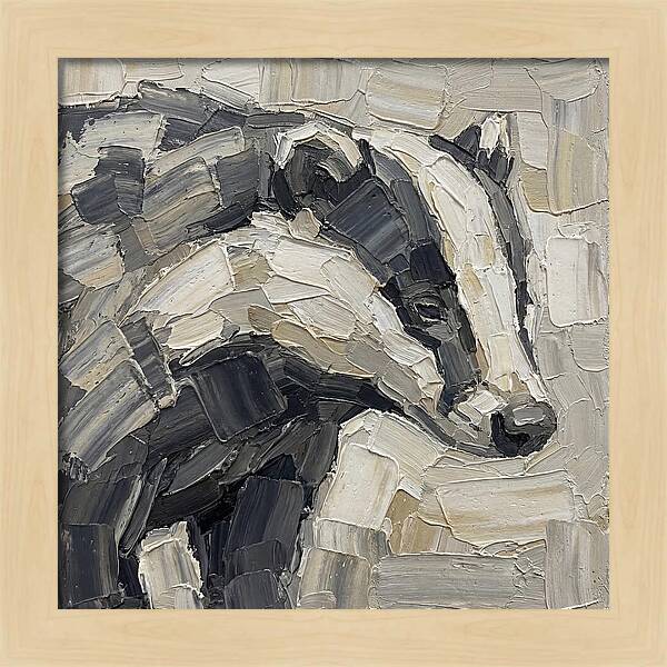Badger In Palette Knife Style