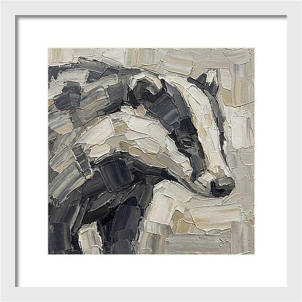 Badger In Palette Knife Style