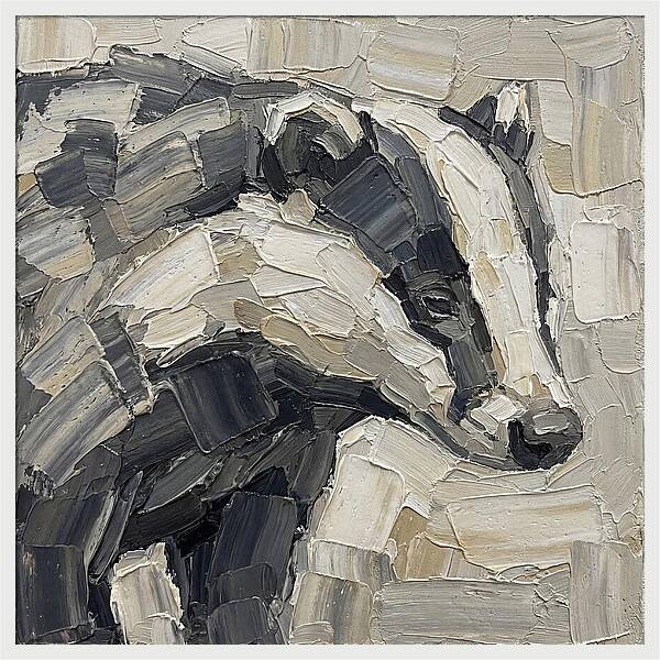 Badger In Palette Knife Style