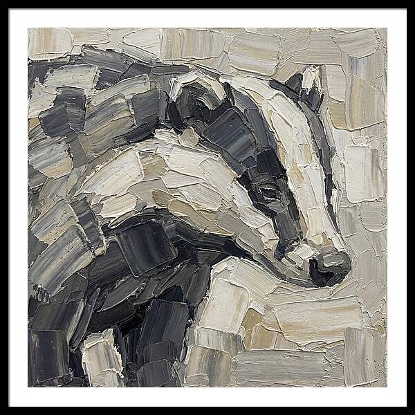 Badger In Palette Knife Style