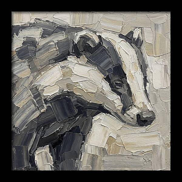 Badger In Palette Knife Style