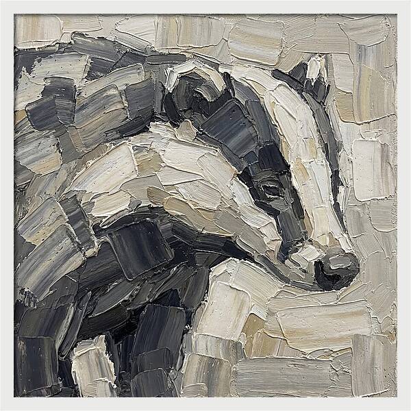 Badger In Palette Knife Style