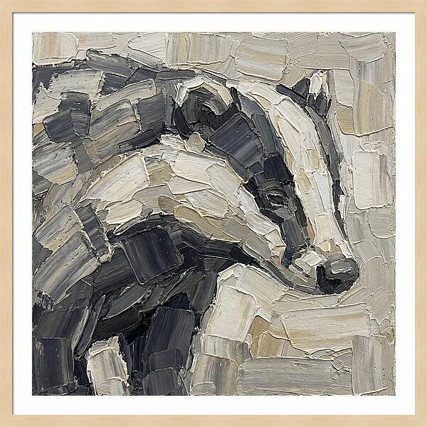 Badger In Palette Knife Style