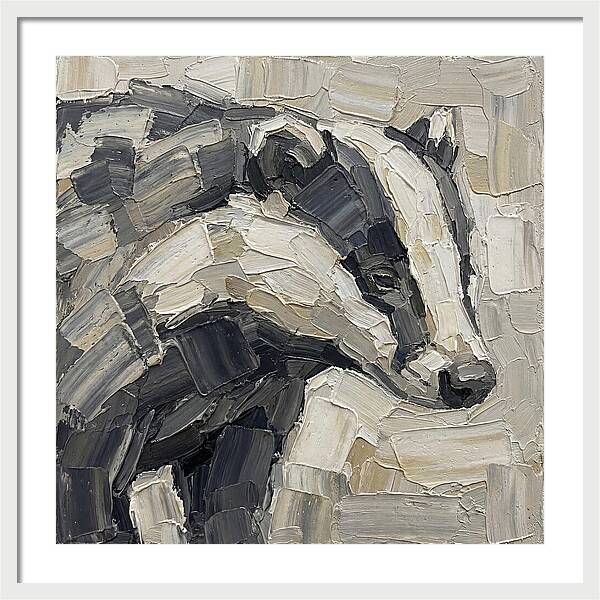 Badger In Palette Knife Style
