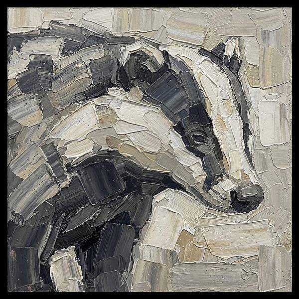 Badger In Palette Knife Style