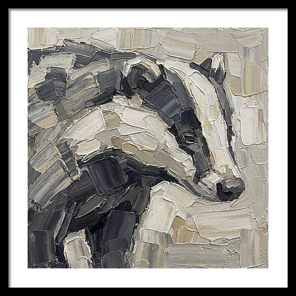 Badger In Palette Knife Style