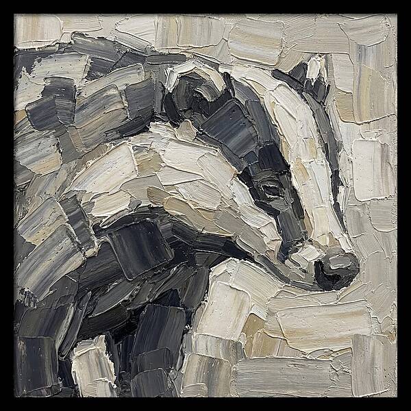 Badger In Palette Knife Style