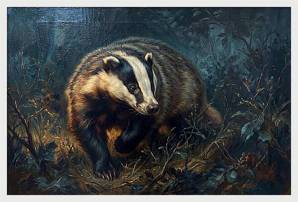 Badger In The Underbrush